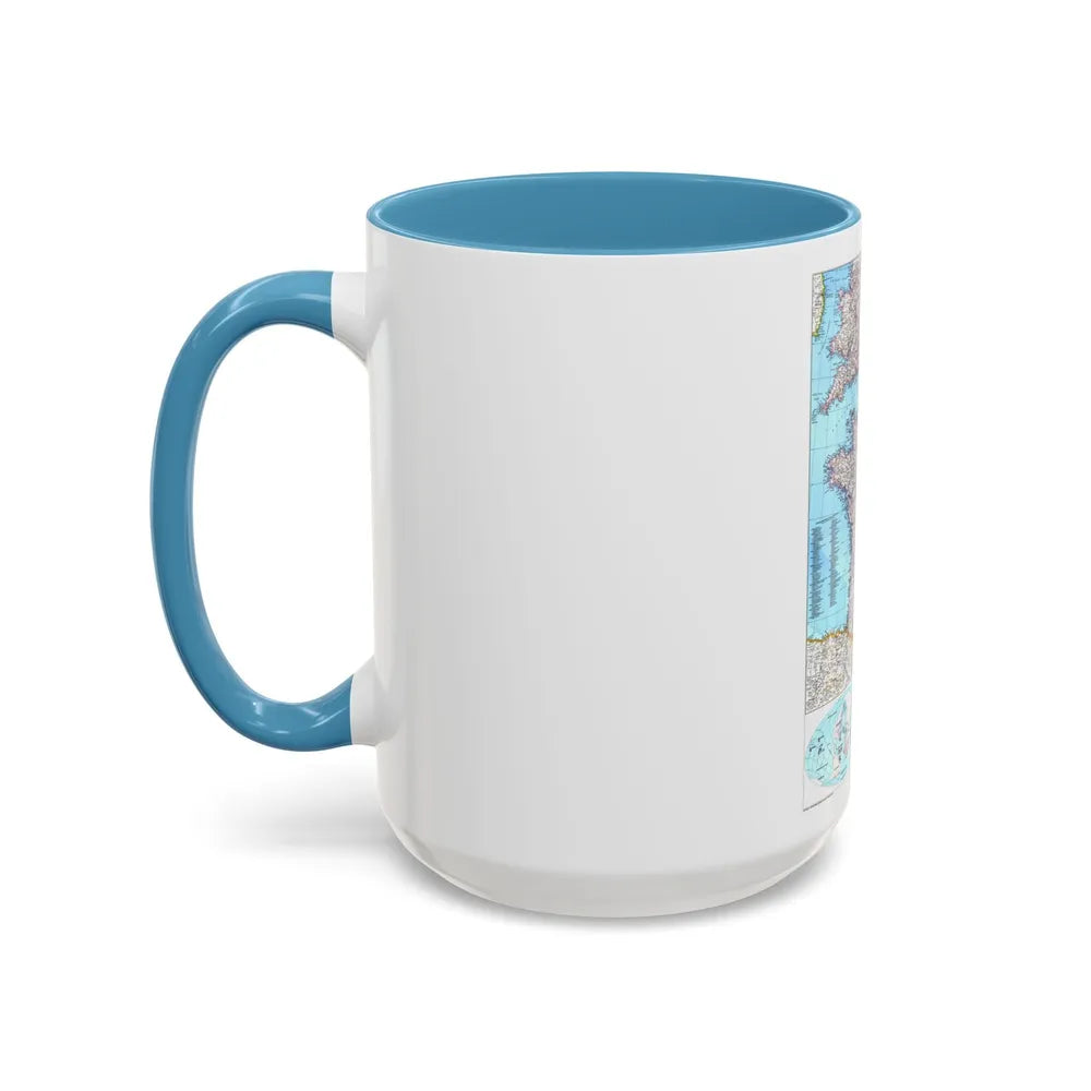 France (1989) (Map) Accent Coffee Mug-Go Mug Yourself