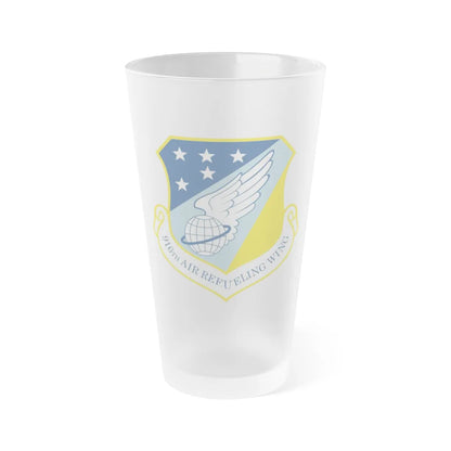 916th Air Refueling Wing (U.S. Air Force) Frosted Pint Glass 16oz-Go Mug Yourself