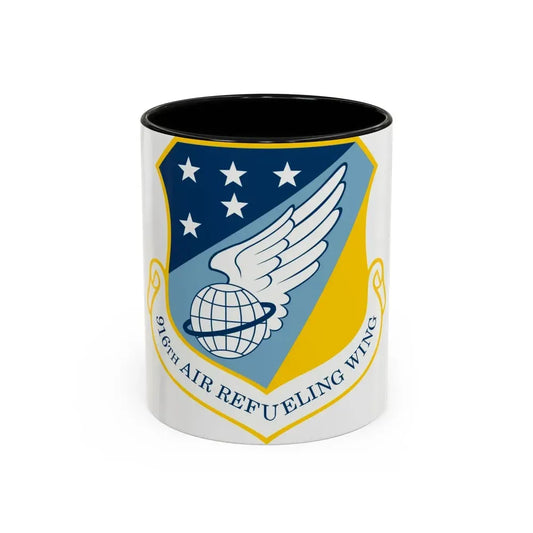 916th Air Refueling Wing (U.S. Air Force) Accent Coffee Mug 11oz Black - Go Mug Yourself