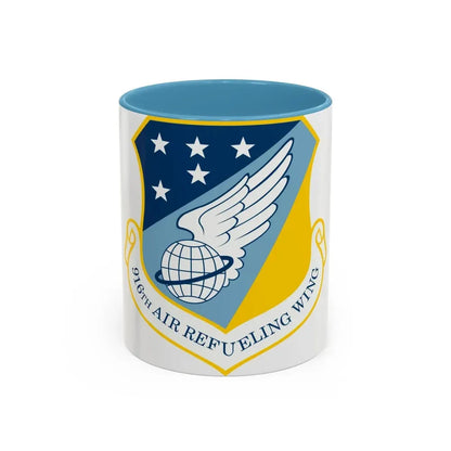 916th Air Refueling Wing (U.S. Air Force) Accent Coffee Mug 11oz Light Blue - Go Mug Yourself