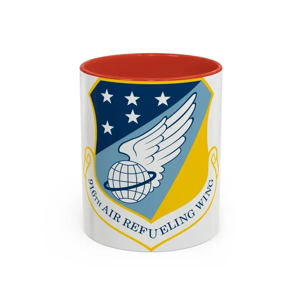 916th Air Refueling Wing (U.S. Air Force) Accent Coffee Mug 11oz Red - Go Mug Yourself