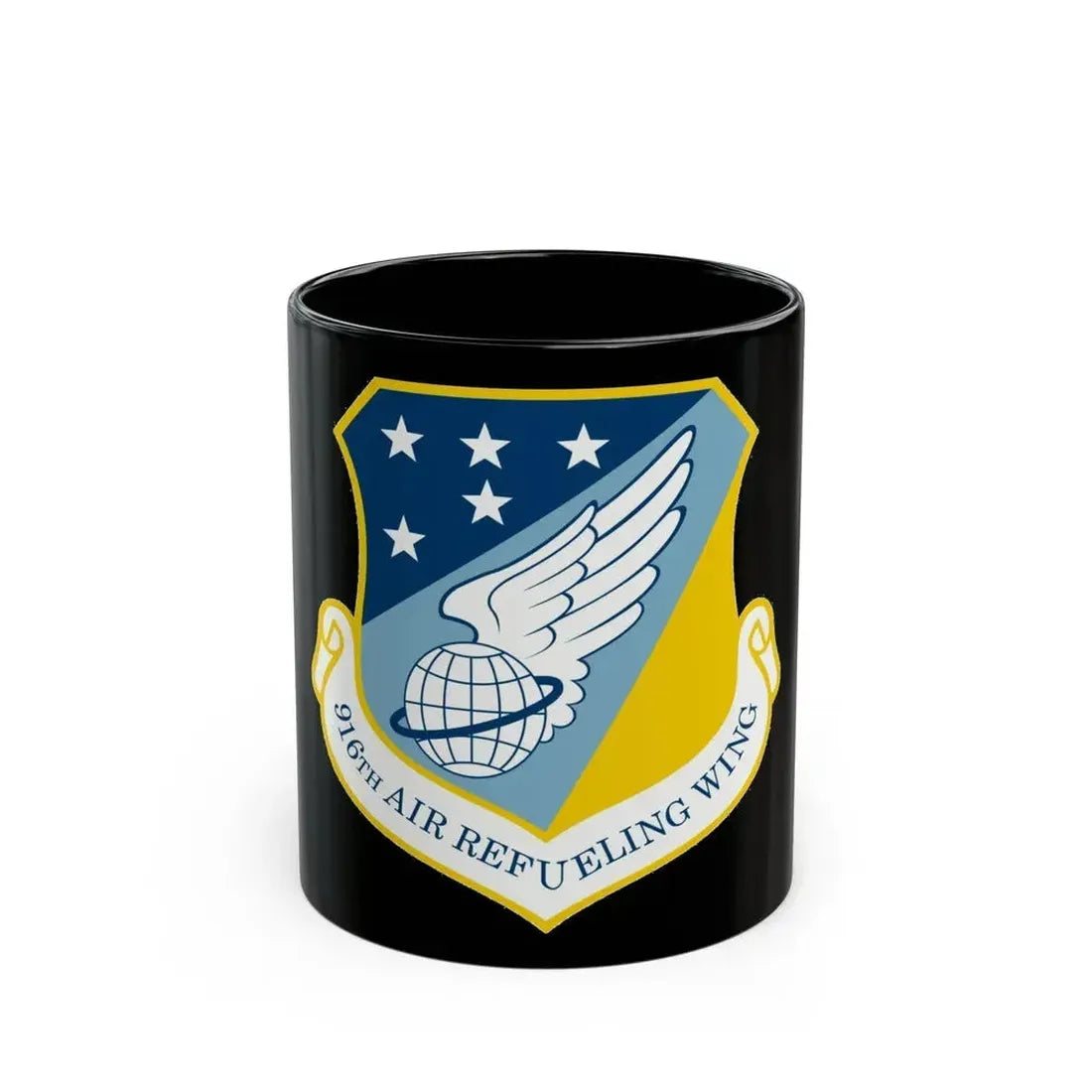 916th Air Refueling Wing (U.S. Air Force) Black Coffee Mug 11oz - Go Mug Yourself