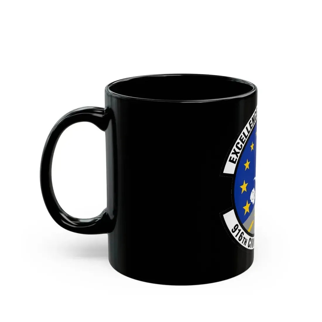 916th Civil Engineer Squadron (U.S. Air Force) Black Coffee Mug - Go Mug Yourself