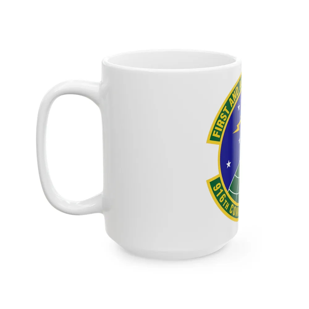 916th Communications Squadron (U.S. Air Force) White Coffee Mug-Go Mug Yourself