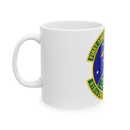 916th Communications Squadron (U.S. Air Force) White Coffee Mug-Go Mug Yourself