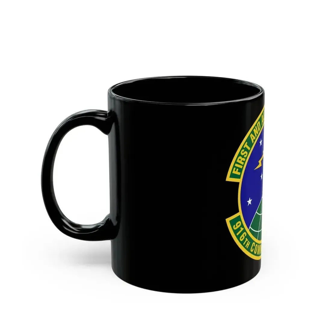916th Communications Squadron (U.S. Air Force) Black Coffee Mug - Go Mug Yourself