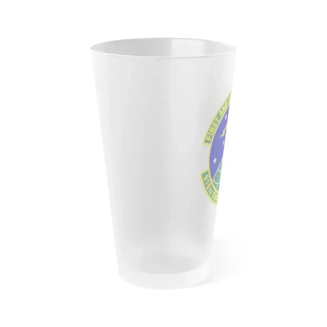 916th Communications Squadron (U.S. Air Force) Frosted Pint Glass 16oz - Go Mug Yourself