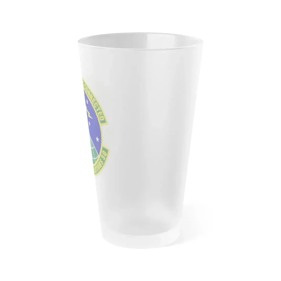 916th Communications Squadron (U.S. Air Force) Frosted Pint Glass 16oz - Go Mug Yourself