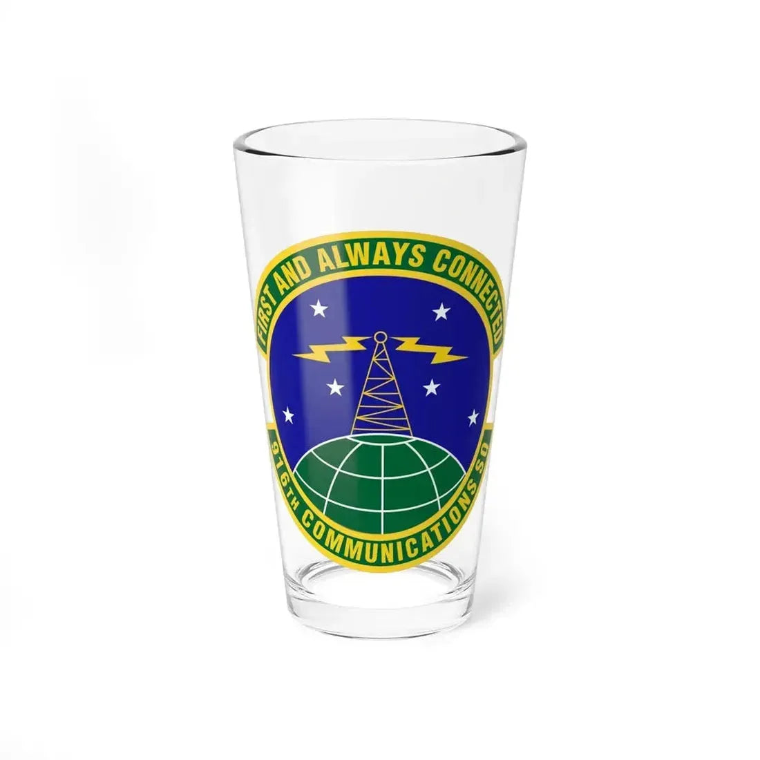 916th Communications Squadron (U.S. Air Force) Pint Glass 16oz 16oz - Go Mug Yourself