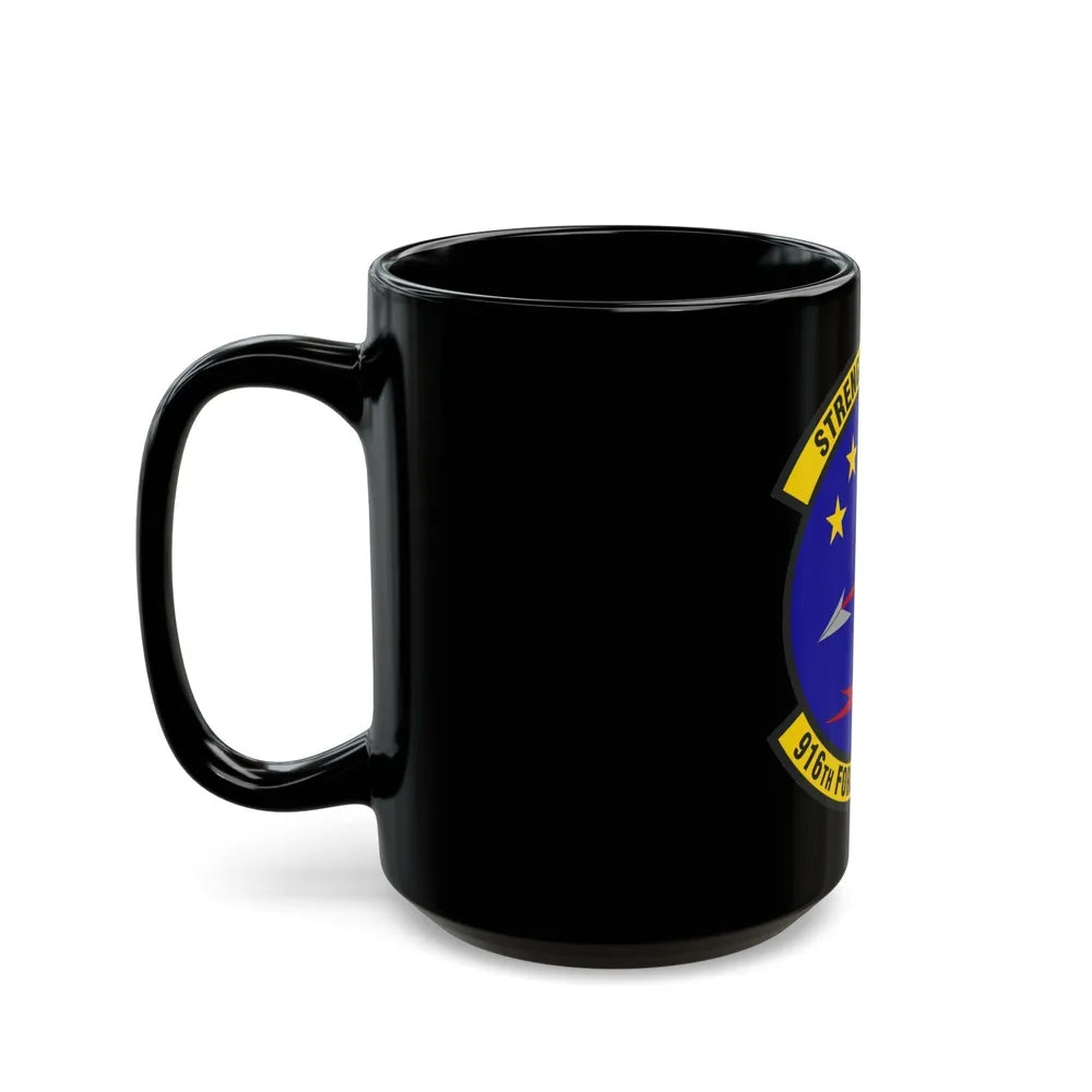 916th Force Support Squadron (U.S. Air Force) Black Coffee Mug-Go Mug Yourself