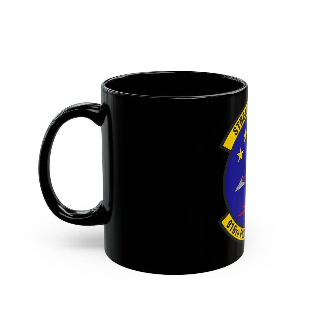 916th Force Support Squadron (U.S. Air Force) Black Coffee Mug-Go Mug Yourself