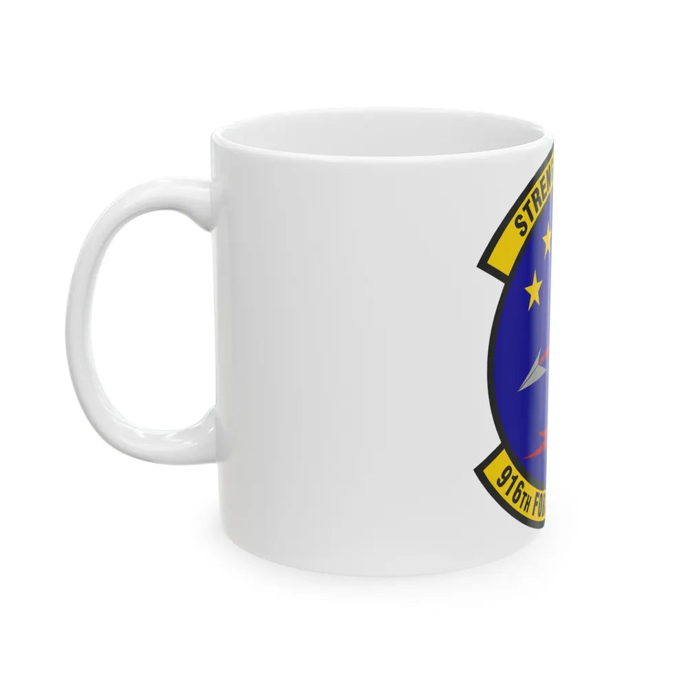 916th Force Support Squadron (U.S. Air Force) White Coffee Mug-Go Mug Yourself