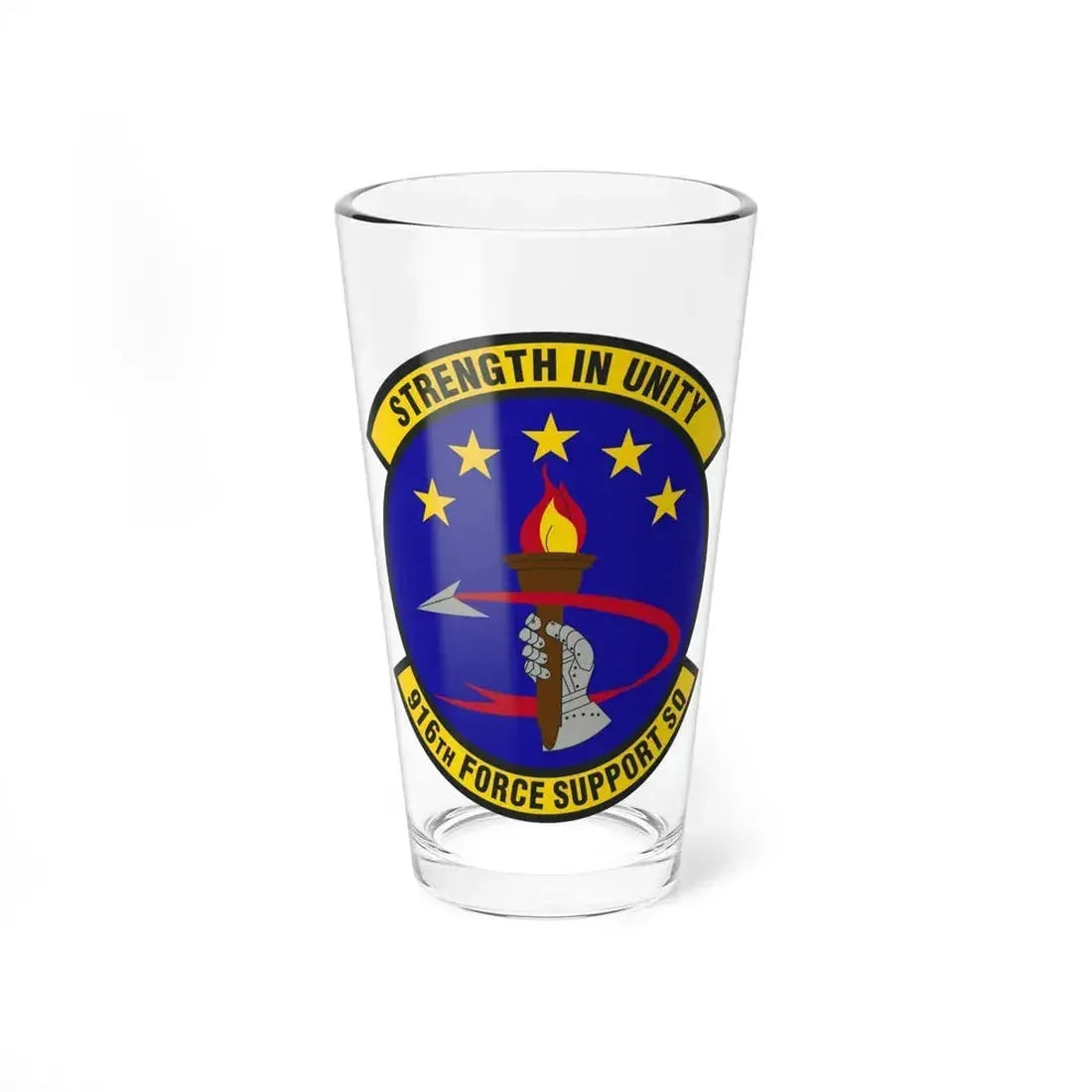 916th Force Support Squadron (U.S. Air Force) Pint Glass 16oz 16oz - Go Mug Yourself