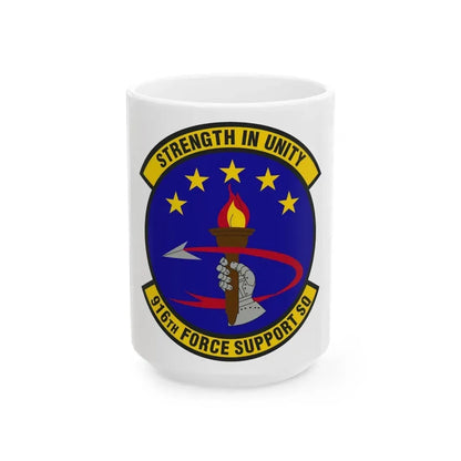 916th Force Support Squadron (U.S. Air Force) White Coffee Mug 15oz - Go Mug Yourself