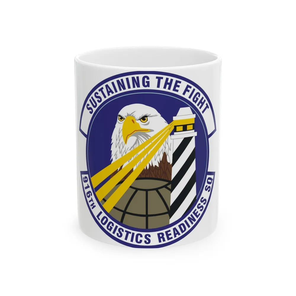 916th Logistics Readiness Squadron (U.S. Air Force) White Coffee Mug-11oz-Go Mug Yourself