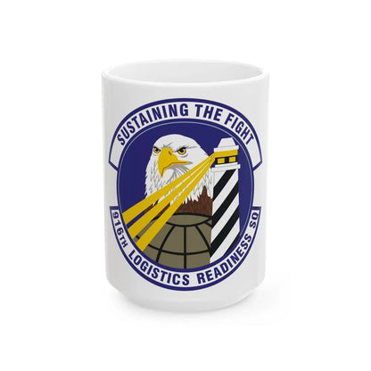 916th Logistics Readiness Squadron (U.S. Air Force) White Coffee Mug-15oz-Go Mug Yourself