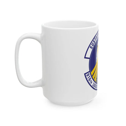 916th Logistics Readiness Squadron (U.S. Air Force) White Coffee Mug-Go Mug Yourself