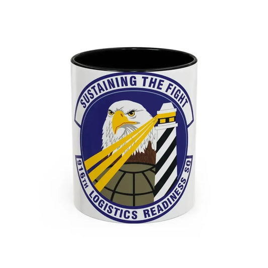 916th Logistics Readiness Squadron (U.S. Air Force) Accent Coffee Mug 11oz Black - Go Mug Yourself
