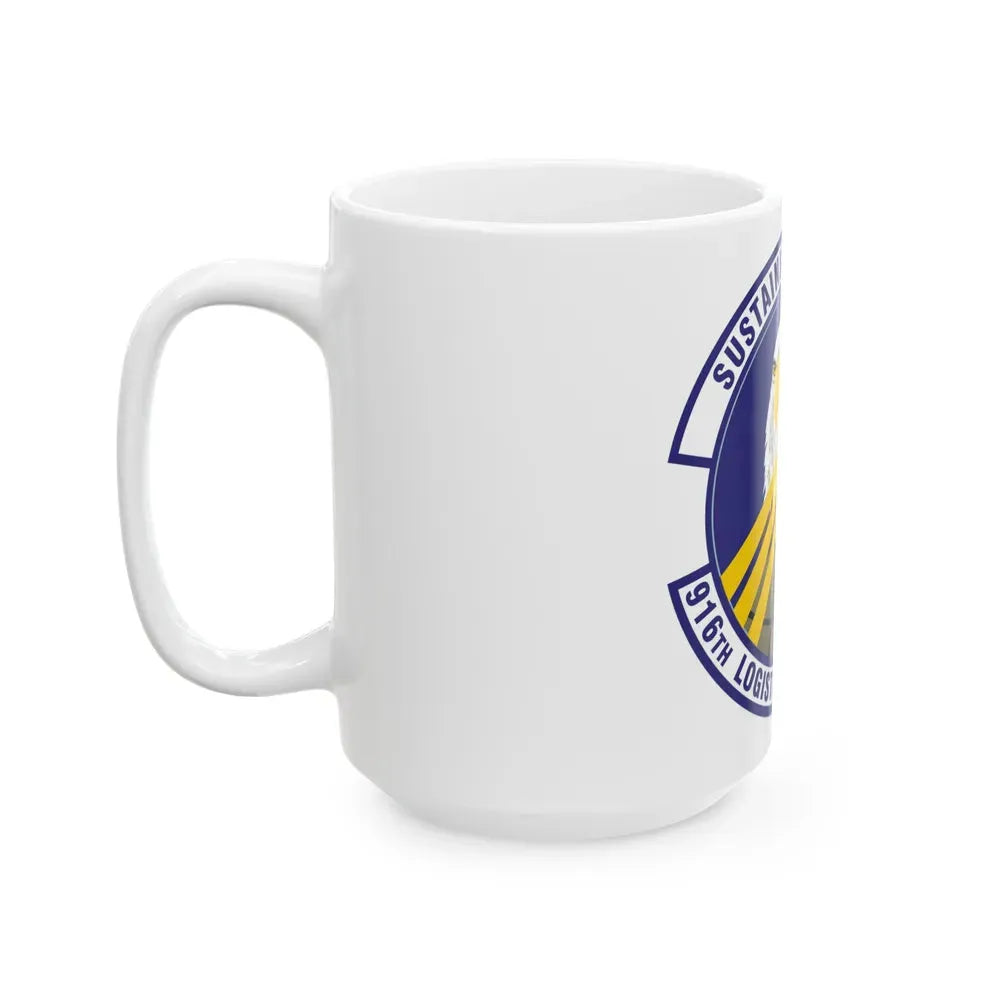 916th Logistics Readiness Squadron (U.S. Air Force) White Coffee Mug - Go Mug Yourself