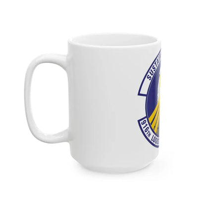 916th Logistics Readiness Squadron (U.S. Air Force) White Coffee Mug - Go Mug Yourself