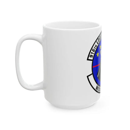 916th Logistics Support Squadron (U.S. Air Force) White Coffee Mug-Go Mug Yourself