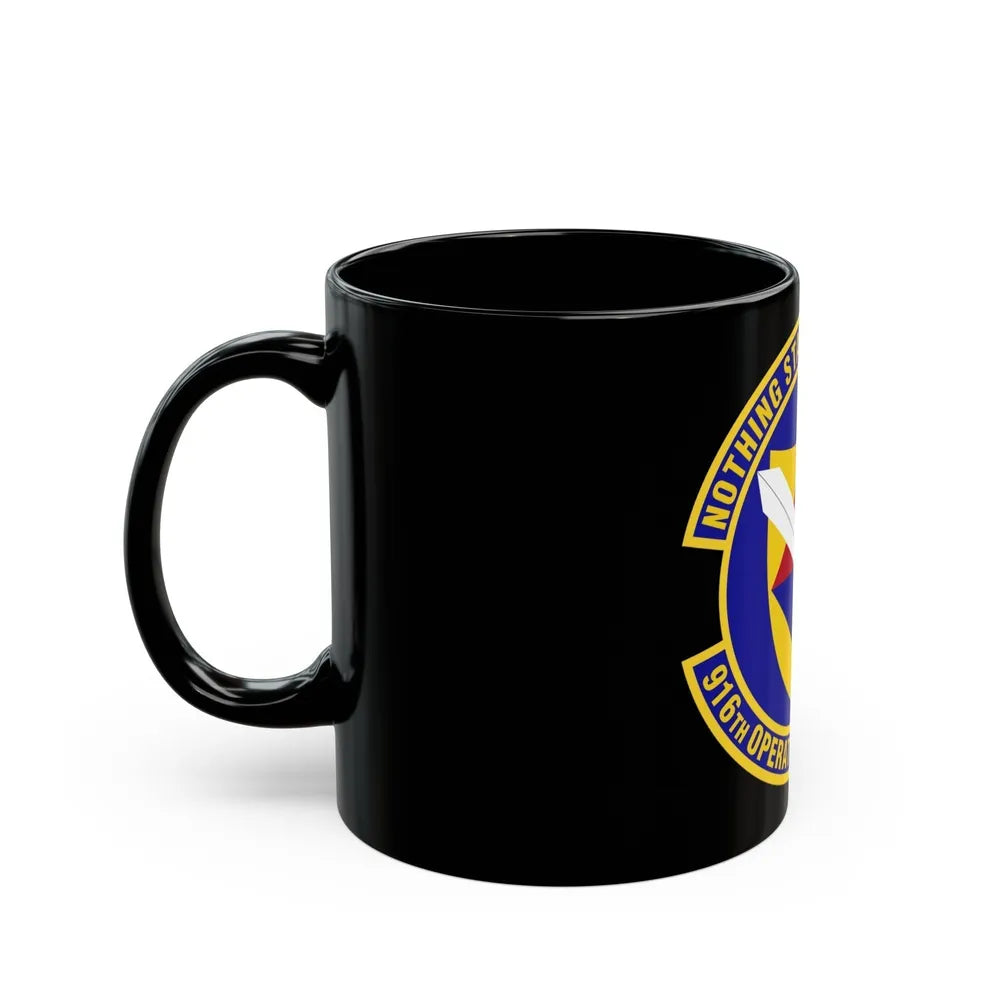 916th Operations Support Squadron (U.S. Air Force) Black Coffee Mug-Go Mug Yourself