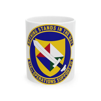 916th Operations Support Squadron (U.S. Air Force) White Coffee Mug-11oz-Go Mug Yourself