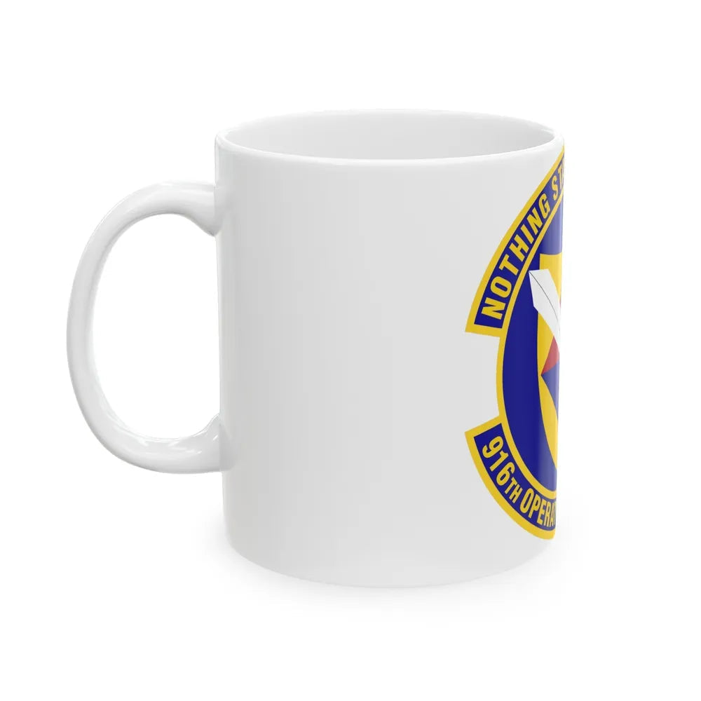 916th Operations Support Squadron (U.S. Air Force) White Coffee Mug-Go Mug Yourself