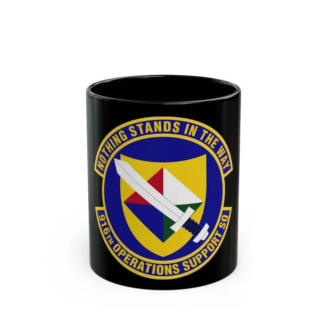 916th Operations Support Squadron (U.S. Air Force) Black Coffee Mug 11oz - Go Mug Yourself