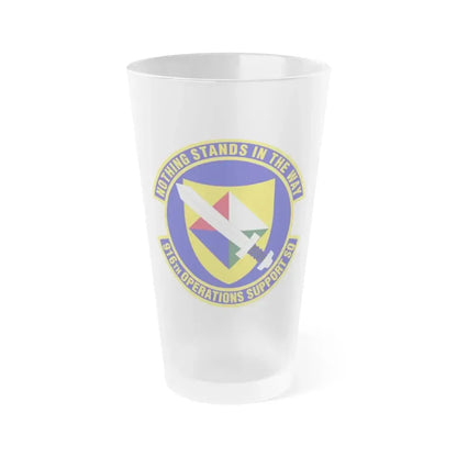 916th Operations Support Squadron (U.S. Air Force) Frosted Pint Glass 16oz - Go Mug Yourself