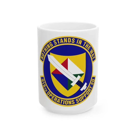 916th Operations Support Squadron (U.S. Air Force) White Coffee Mug 15oz - Go Mug Yourself