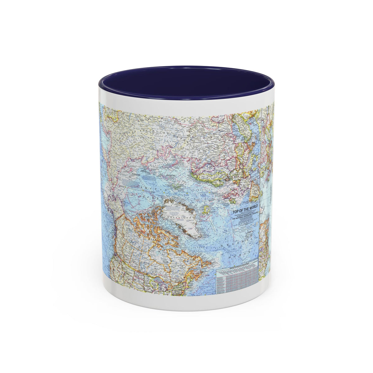 Top Of The World (1965) (Map) Accent Coffee Mug
