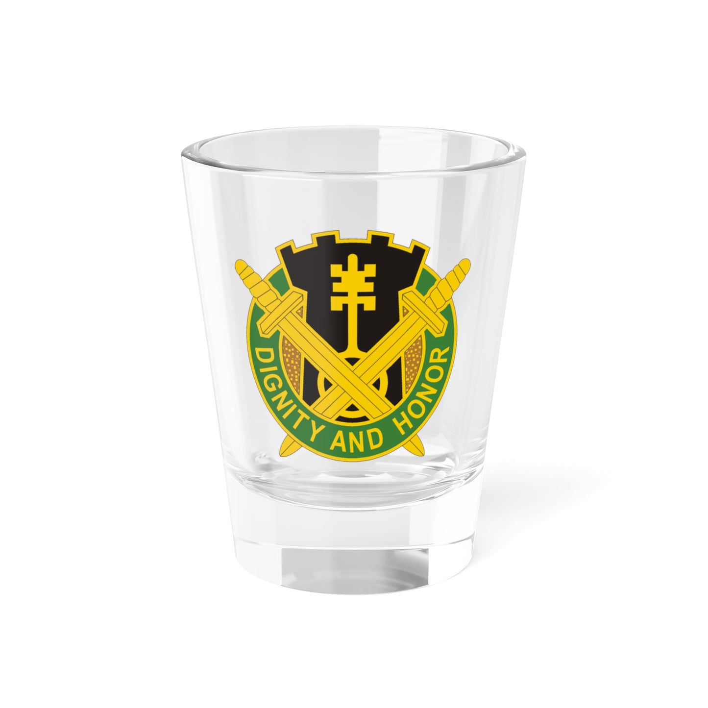 Verre à liqueur du bataillon de police militaire 391 (armée américaine) 1,5 oz