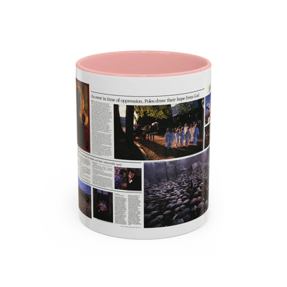 Poland - The Face and Faith 2 (1982) (Map) Accent Coffee Mug