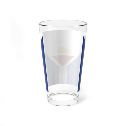 Flag of Saint-Martin fictional (France) Pint Glass 16oz
