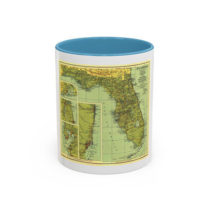 USA - Florida (1930) (Map) Accent Coffee Mug
