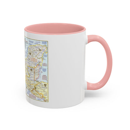 Central America - Archeological Map 1 (1968) (Map) Accent Coffee Mug