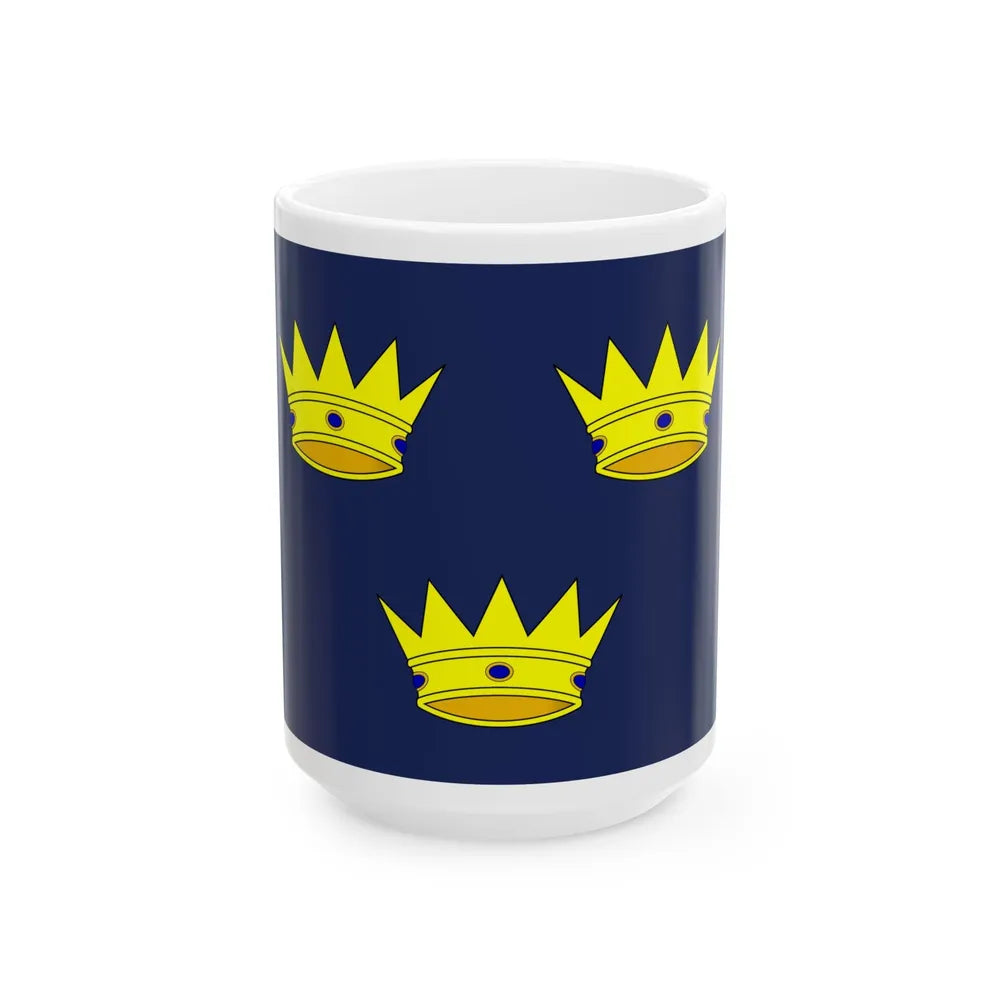 Flag of Munster Ireland - White Coffee Mug-15oz-Go Mug Yourself