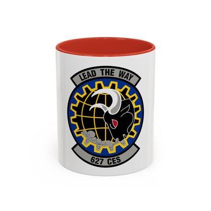 627 Civil Engineer Squadron AMC (U.S. Air Force) Accent Coffee Mug
