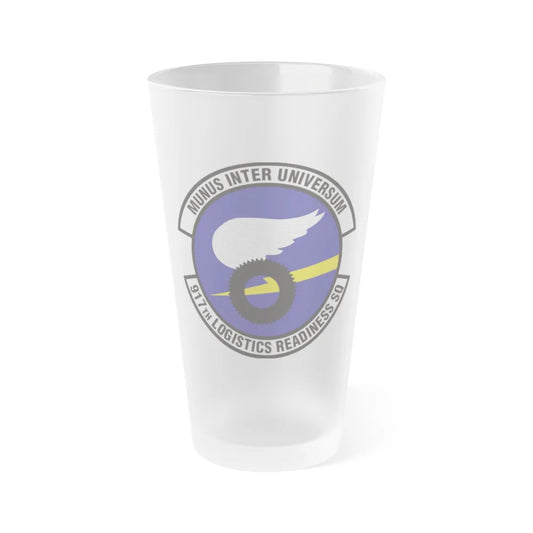 917th Logistics Readiness Squadron (U.S. Air Force) Frosted Pint Glass 16oz-16oz-Frosted-Go Mug Yourself