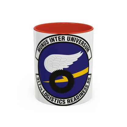 917th Logistics Readiness Squadron (U.S. Air Force) Accent Coffee Mug 11oz Red - Go Mug Yourself