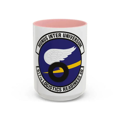 917th Logistics Readiness Squadron (U.S. Air Force) Accent Coffee Mug 15oz Pink - Go Mug Yourself