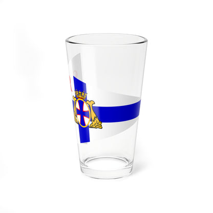Burgee of Societe Regates Rochelaises (France) Pint Glass 16oz