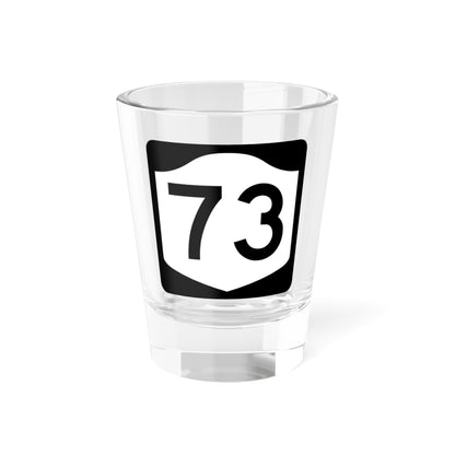 NY-73 (New York) (Road Sign) Shot Glass 1.5oz