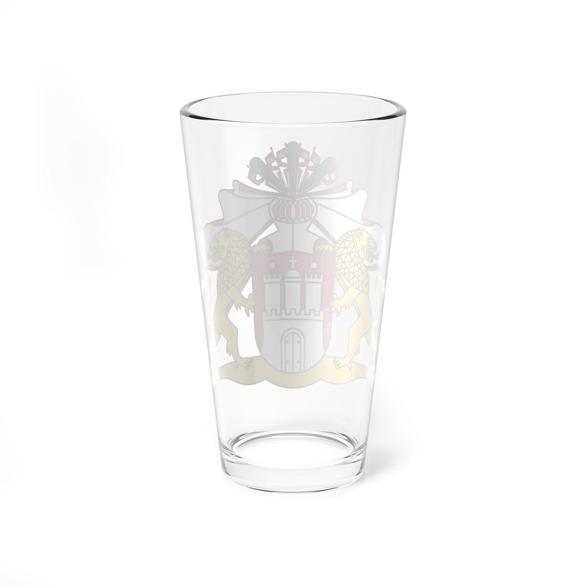 Wappen der Hamburgischen Bürgerschaft (Germany) (Coat of Arms) Pint Glass 16oz