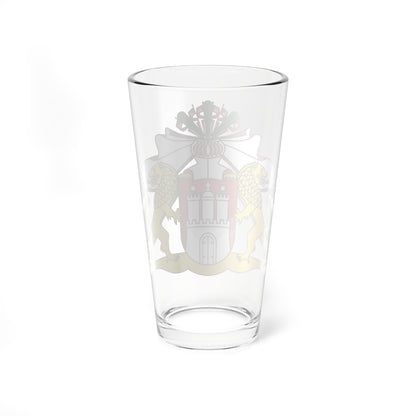 Wappen der Hamburgischen Bürgerschaft (Germany) (Coat of Arms) Pint Glass 16oz