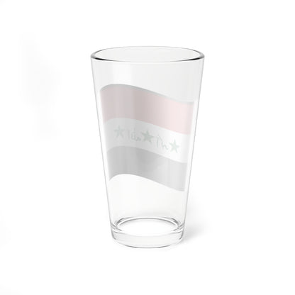 Nuvola Iraq flag 1991-2004 (Iraq) Pint Glass 16oz