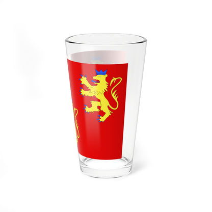 Drapeau fr departement Dordogne (France) Pint Glass 16oz