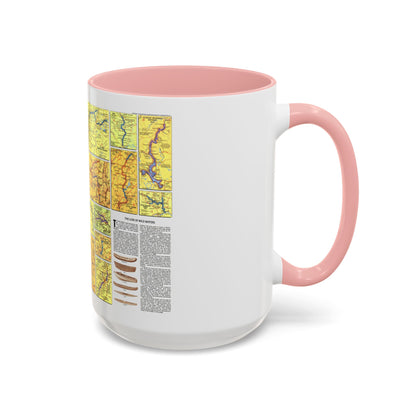 USA - Wild and Scenic Rivers 2 (1977) (Map) Accent Coffee Mug