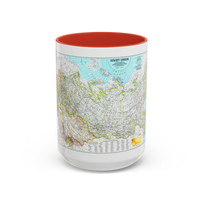 Russia - Soviet Union 1 (1990) (Map) Accent Coffee Mug